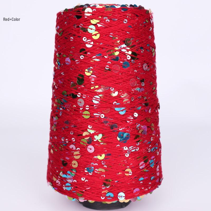 Siyue Ukraine Hand-Woven Cotton Sequin Yarn Fantasy Bead Wool Ball