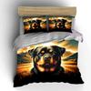 Rottweiler Dog and Landscape. Bedding Sets Duvet Cover Sets Duvet Covers Pillowcases(1 * Duvet Cover 2 * Pillowcases Without Duvet Insert)