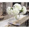 PARTY JOY 12PCS 15.4In Artificial Hydrangea Silk Flowers Bouquet Faux Hydrangea Stems for Wedding Centerpieces Home Decor (White,12pcs)
