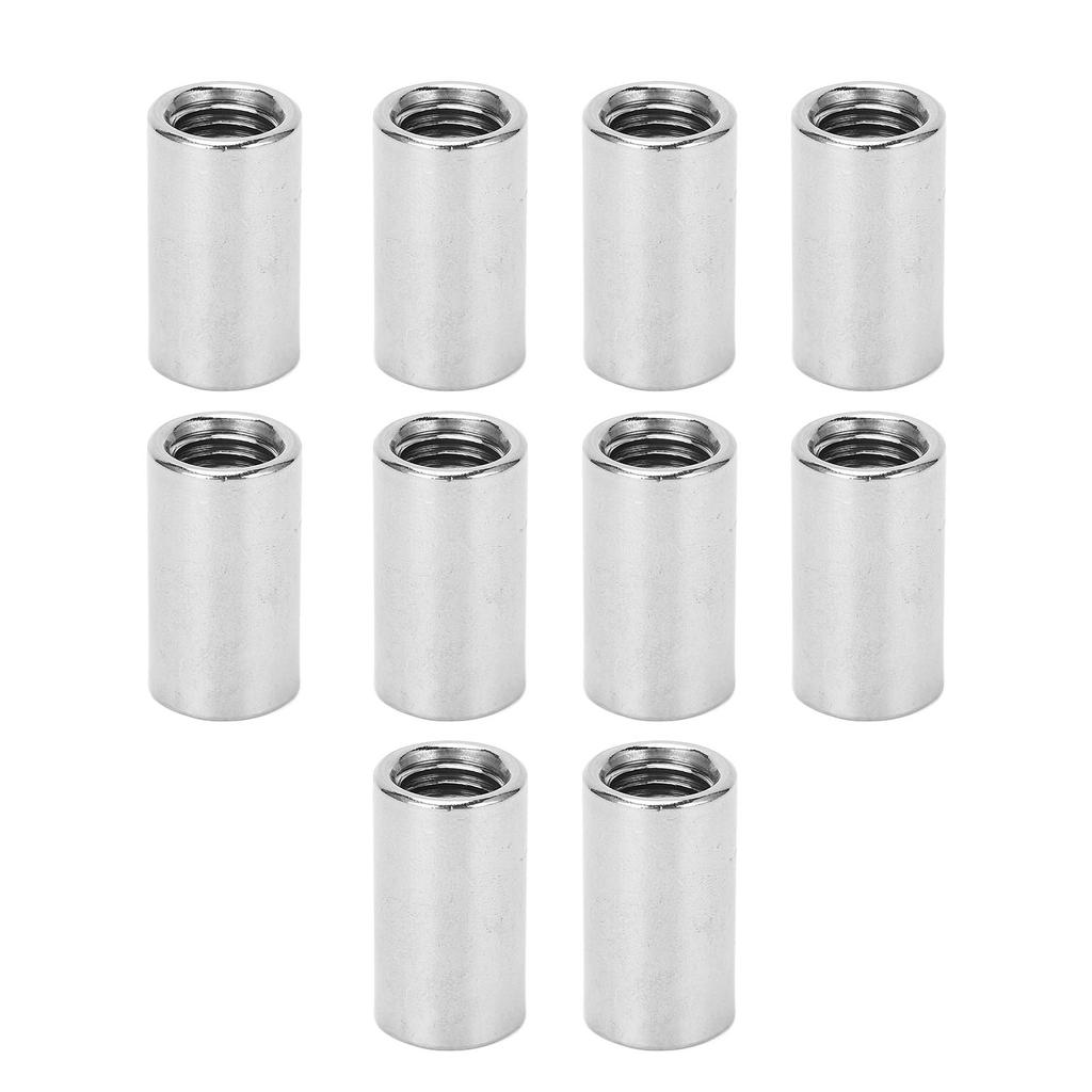 10 Stück Runde Verbindungsmutter Edelstahl Innengewinde M10 Verbindermutter Set für Wartung