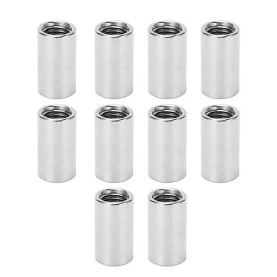 10Pcs Round Coupling Nut Stainless Steel Female Thread M10 Connector Nut Kit for Maintenance