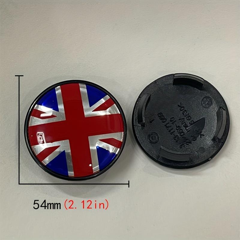4Pcs 54mm Car Wheel Center Hub Cap Rim Covers UK Flag Badge For Mini JCW S One Countryman R50 R55 R56 R57 R58 Auto Accessories