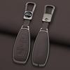 Zinc Alloy Leather Full Cover Car Key Case for Ford Focus 3 4 ST Mondeo MK3 MK4 Fiesta Fusion Kuga 2013 2014 2015 2017