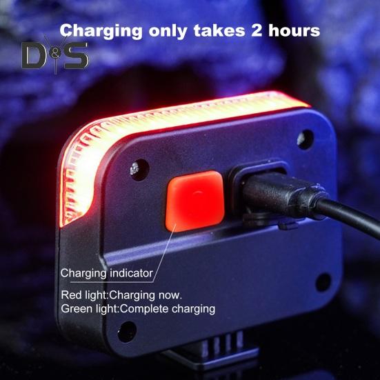 Solar Bicycle Tail Light Adjustable Rechargeable MTB Road Mountain Bike Lamp Waterproof 30LM Night Riding Bike Warning Rear Lamp