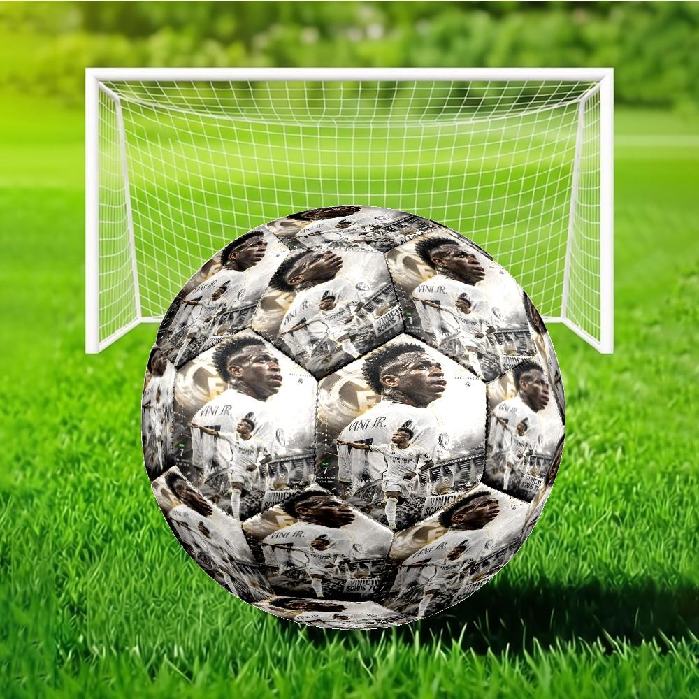 Brazilian Football Star Soccer Ball Size 5 Soccer Ball, Machine-stitched, Soft and Comfortable, Suitable for Training and Matches Fan Gift