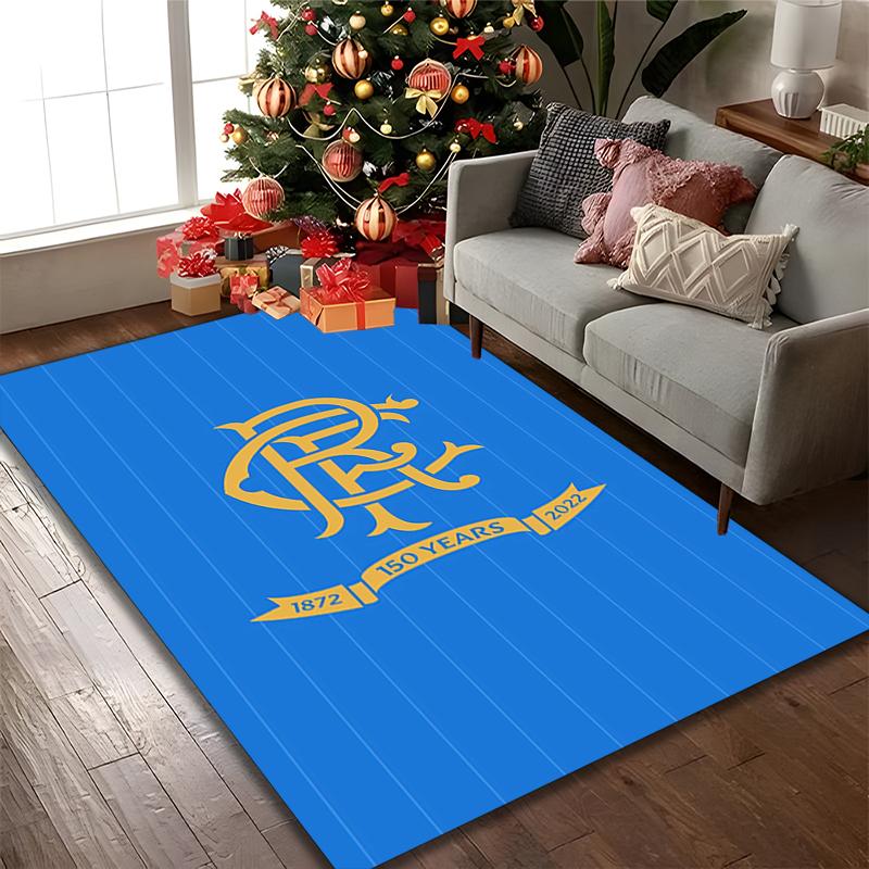 [1pc Rangers FC Office Chair Carpet] Digital Printed Area Rug for Home & Game Room Use, Soft Indoor Sofa Chair Mat