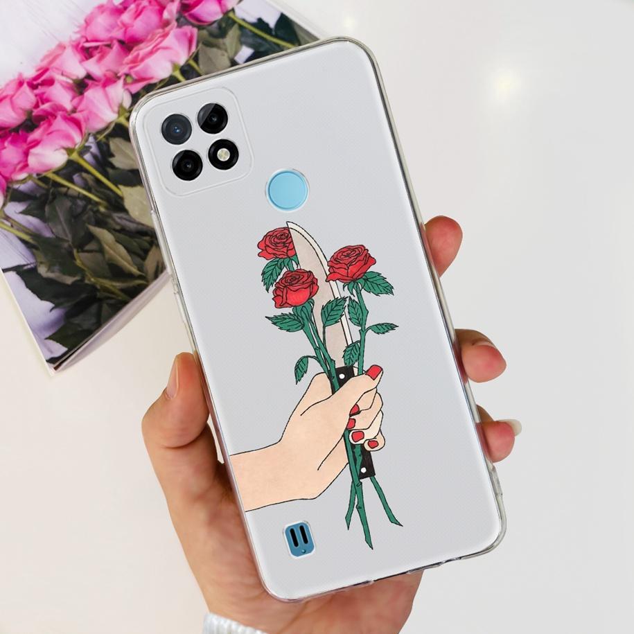 For Realme C21Y Case Realme C21 Phone Case 2023 New Printed Soft Back Cover For Realme C25 C25S C25Y RealmeC21Y Shockproof Coque