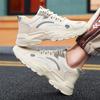 2025 Spring and Autumn New Casual Mesh Sports Shoes Breathable Men's Shoes Trend Student Platform Dad Shoes Men's Fashion