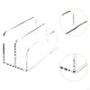Acrylic Mail Sorter, File Organizer, Lightweight, Document Storage Stand Envelope Holder for