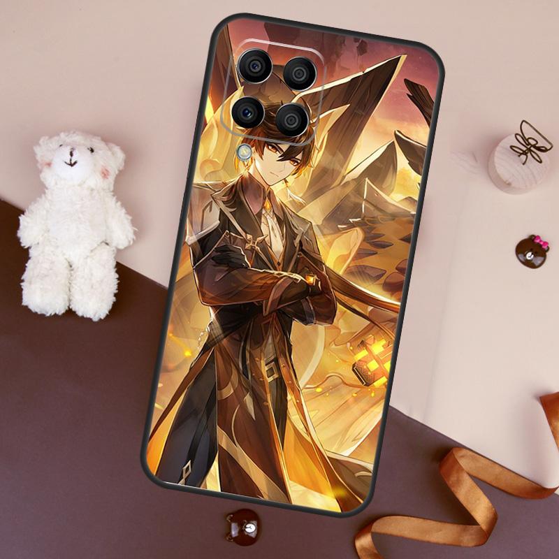 zhongli genshin impact Case For Samsung Galaxy M11 M31 M21 M53 M13 M32 M52 M15 M35 M55 M14 M34 M54 M06 M16 M36 M56