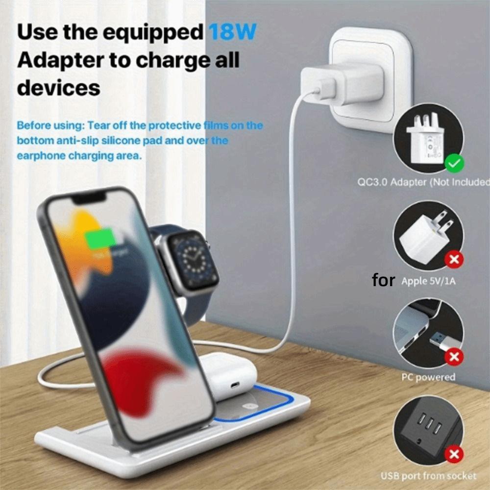 Portable Wireless Charger Foldable Charging Dock High Quality Fast Charging Station