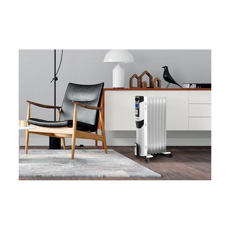 Thomson - Thbdh07dpb - Weiß - Ölradiator - 1500W - 2 Leistungsstufen - Elektronischer Thermostat - LCD-Display