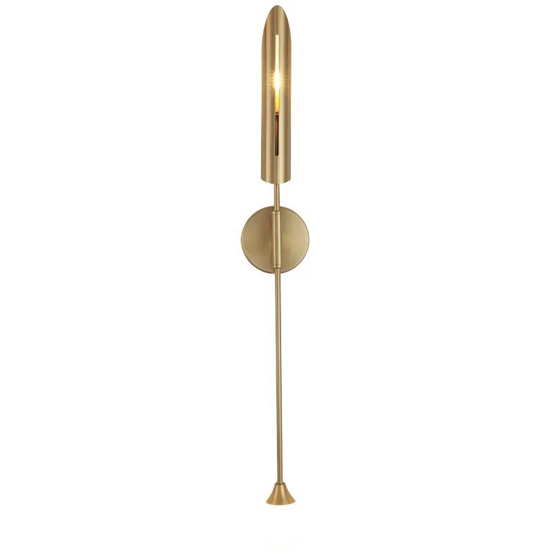 Modern Wall Lamp Golden Hotel G9 for Bedroom Wall Lights Bedside Lamp Study Light Luxury Aisle Living Room Warm Wall Lighting