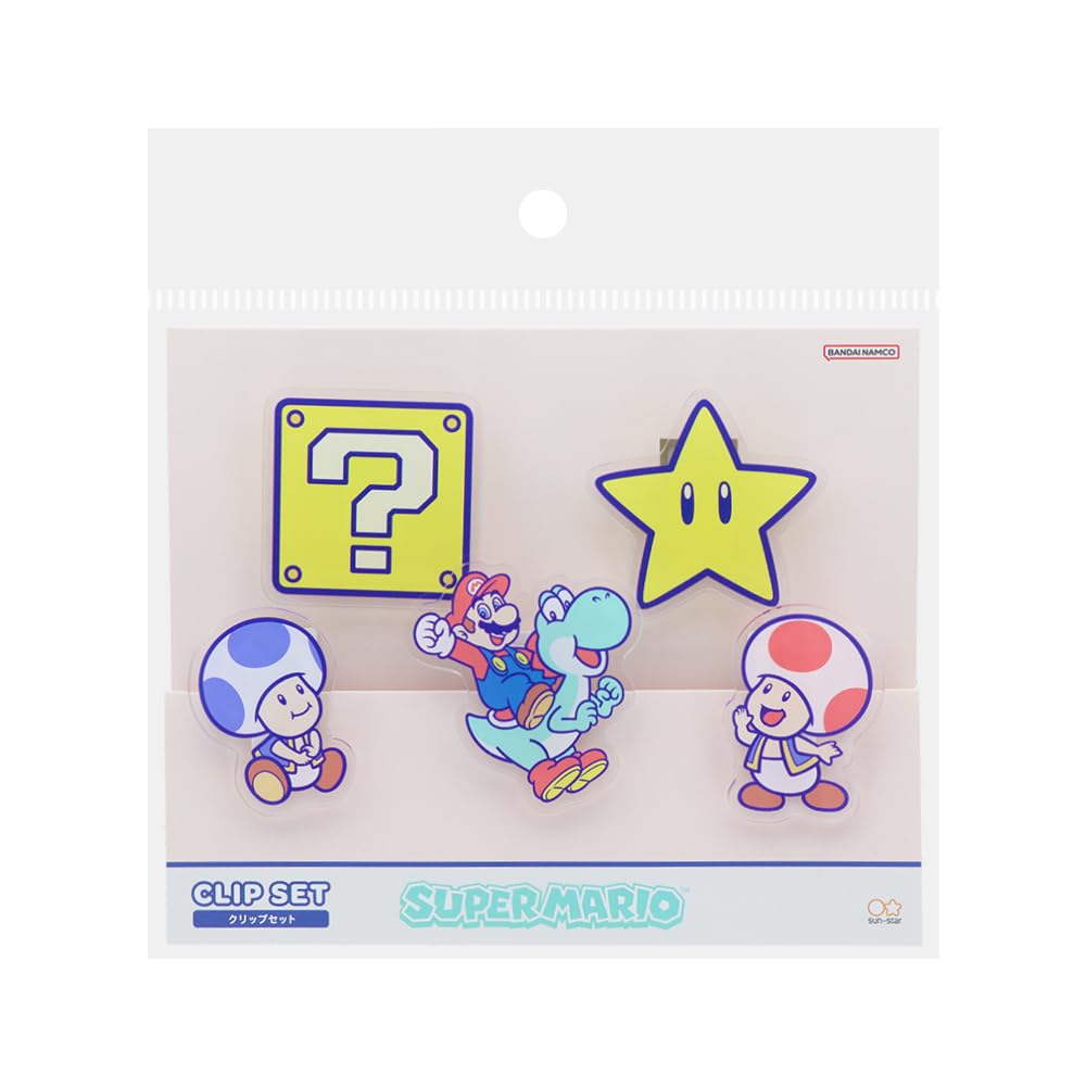 Stationery Super Mario Acrylic S3625591 Sun-Star Clip, Ally,