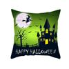 Dark Castle Halloween Cartoon Cat Digital Printing Short Plush Pillow Covers For Car Sofa Office Cushion Cover Home Goods