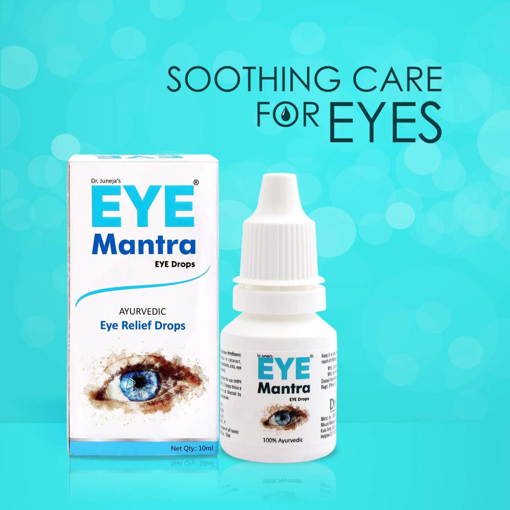 Eye Mantra Dr Juneja's Ayurvedic Eye Drops 10ml Pack of 3 for Daily Eye Care and Relief from Irritation