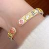 Classic Women's Hand Bracelet Traditional Chinese Cloisonne Bracelet Enamel Bracelet  Jewelry