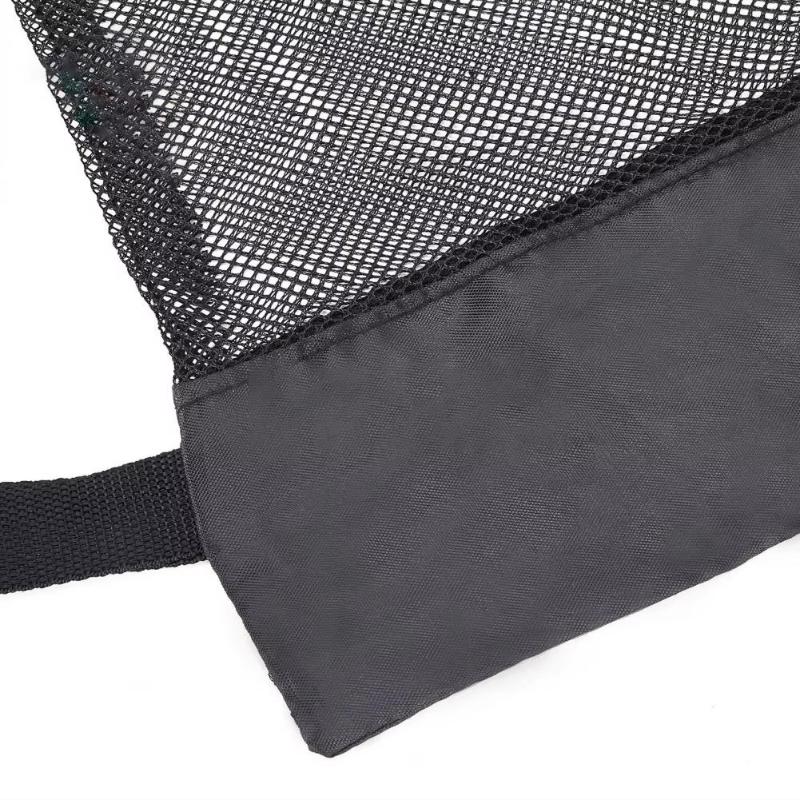 1Pcs Extra Large Mesh Drawstring Soccer Basketball Volleyball Storage Net Bag With Zipper Pocket Gym Bag