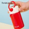 With Handle Portable Vacuum Flask Stainless Steel Thermal Water Bottle  Outdoor Sports