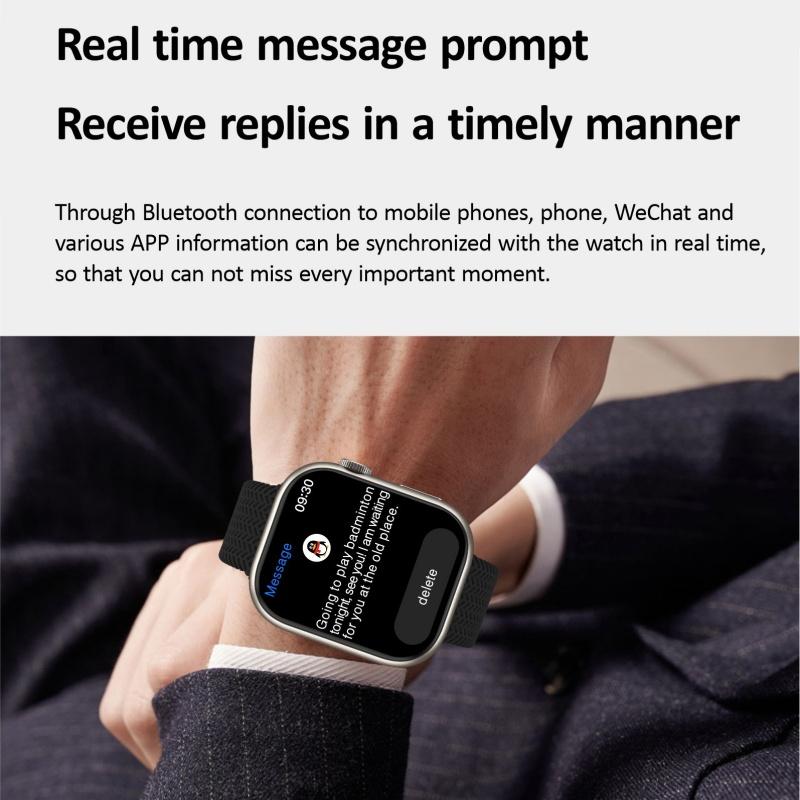 Rainbuvvy HK9 Pro Náramek Chytré hodinky 2,02palcový OLED 410x494 LC11S BT 5.1 Vodotěsné IP67 Podpora Bluetooth volání Sledování kroků Monitorování spánku