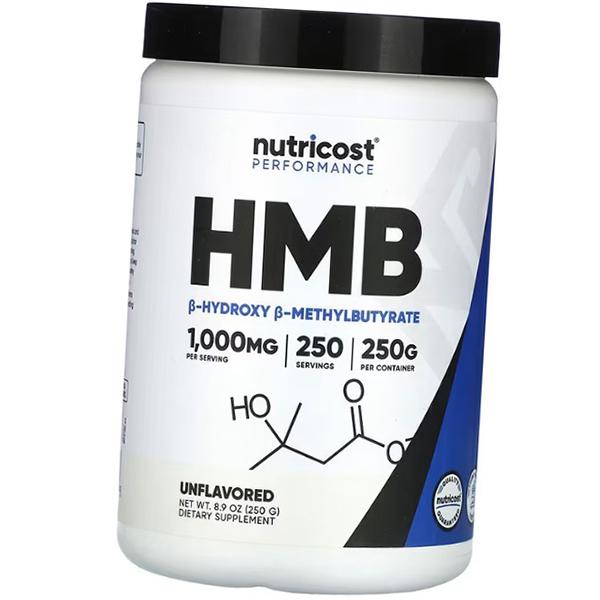Гидроксиметилбутират в порошке, HMB Powder, Nutricost  250г Без вкуса (27647034)