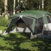 Barraca de Camping para 4 Pessoas com Varanda Verde Impermeável