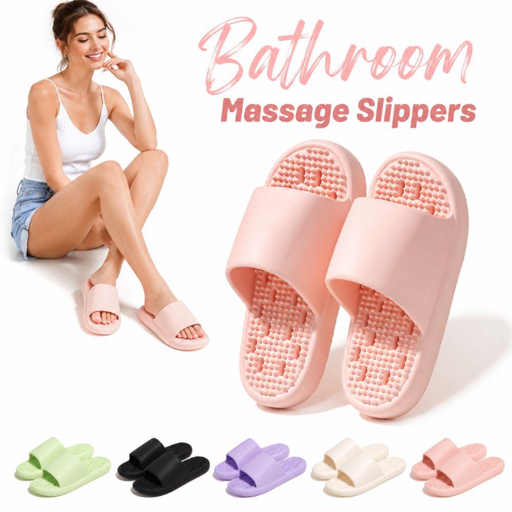Anti-odor Bathroom Massage Slippers Acupressure Home Sandals New Women Slippers  Indoor Outdoor