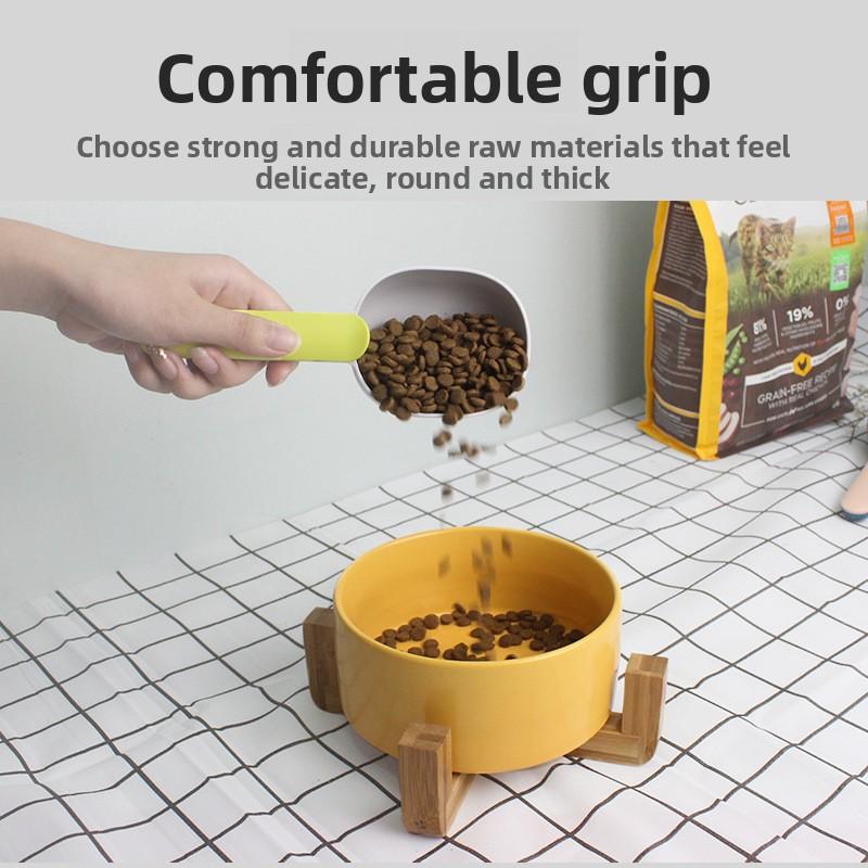 Dog Food Spoon Pet Spoon Cat Food Spoon Scoop Dog Teddy Cat Food Handle with Clip Cat Food Spoon