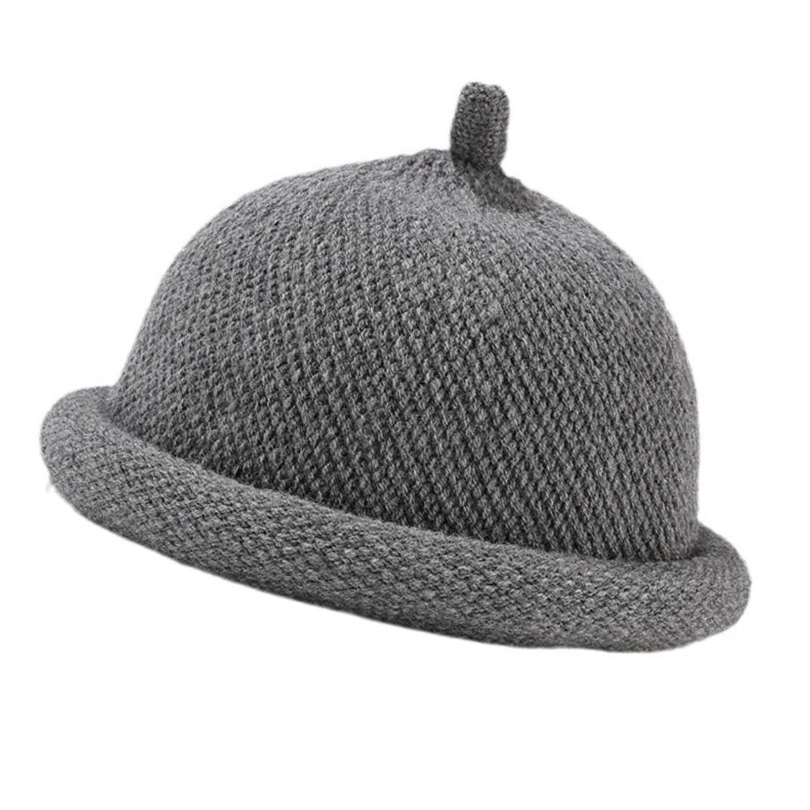 

Японская шапка-бини для разных размеров головы Зимне-осенняя утолщенная шапка-пуловер для повседневной носки, путешествий, уличной одежды Куполообразная шапка серый