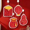Coral Fleece Hand Towel Creative Spring Festival Hongbao Lucky Bag Thick Hand Towel Hanging Kitchen Bathroom Towel Small Gift