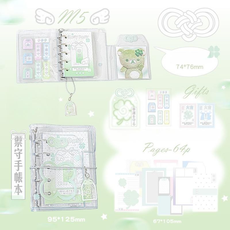 Transparent PVC Photocard Album for 3 Inch Card Amulet Series Photo Binder with 15pcs Lucky Charm Kpop Idol Photo Album 2025 New