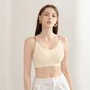Women S Thin Breathable Seamless Sports Bra Half Fixed Drop Cup