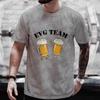 Französisches Single Abschied Junggesellenabschied T-Shirt Sommer Hochzeit Bier Grafik Tops Evg Team T-Shirts Zukünftiger Bräutigam Man Squad T-Shirt