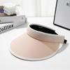 Sun protection cap Foldable sun hat Outdoor riding women's large brim Empty top cycling sun protection fisherman sun hat