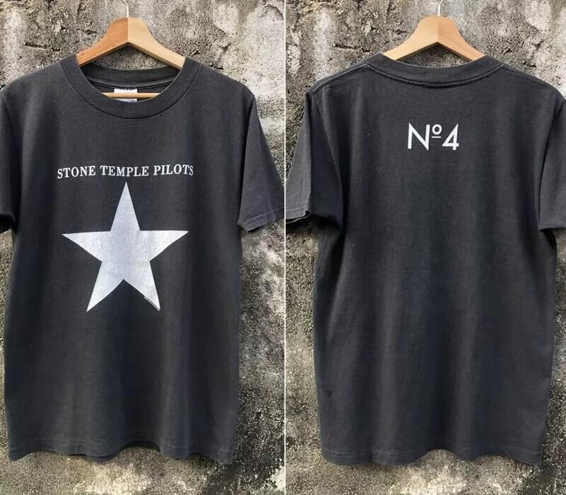 2000 Stone Temple Pilots Band No4 2 Sided Black Unisex Tshirt Reprint S-5XL M