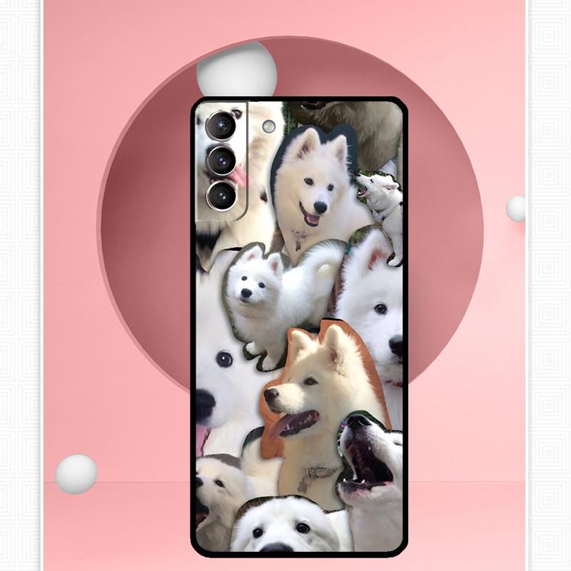 Samoyed Puppy Case For Samsung Galaxy S25 Ultra S21 S22 S23 S24 Ultra S9 S10 S20 Plus S25 FE Cover Funda
