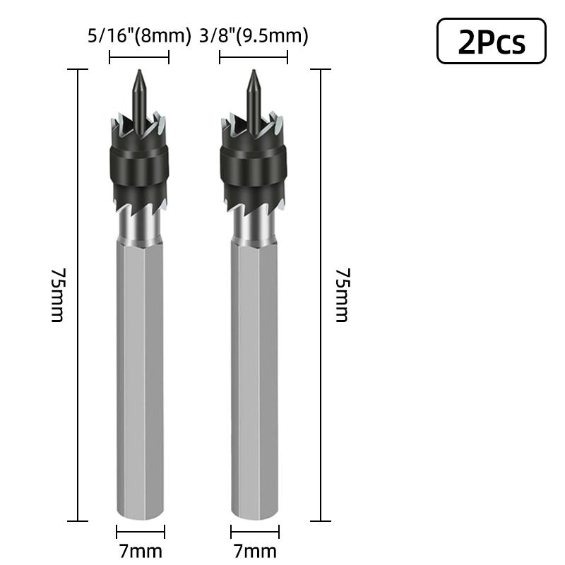 HSS Double Sided Rotary Spot Welding Broca Metal 8 Sided Cutter 9.5mm Bitum Remover Drill Bit Hole Opener Cutter Spot Weld Tools