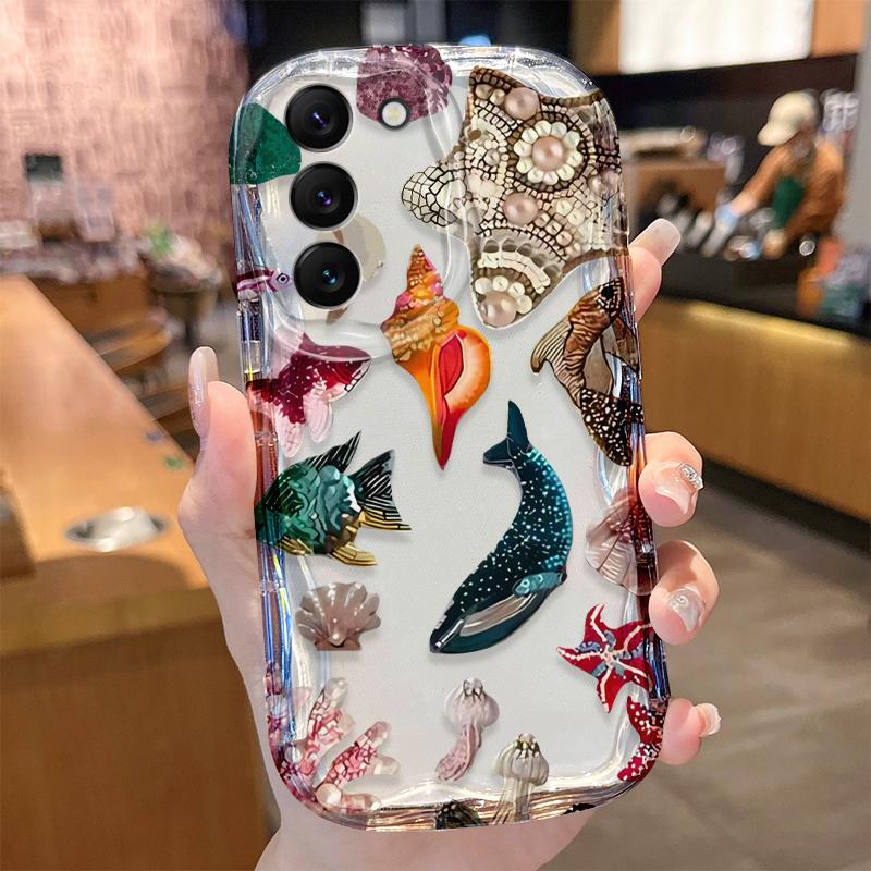 

Flower Wave Case for Suamsng Galaxy A53 A50 A50S A36 A35 A34 A32 A30 A26 A25 A24 A20 A16 A15 A06 A05S A05 M55 M54 M35 5G Cover Galaxy A06