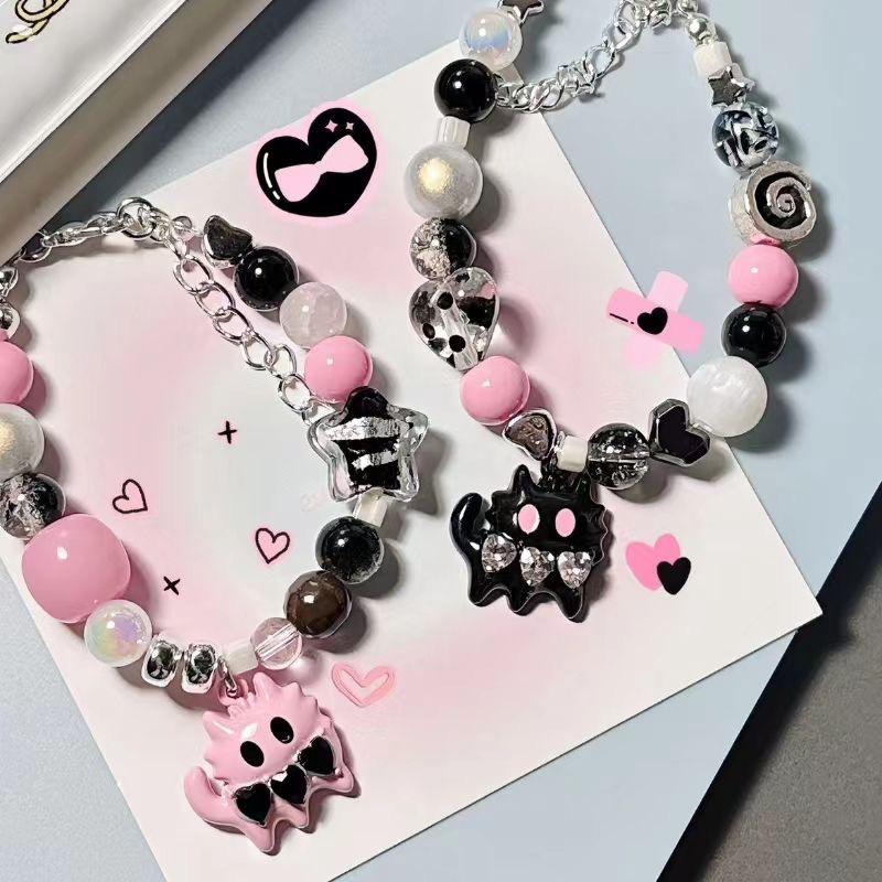 Cute Cartoon Cat Beaded Bracelet For Women Girls Versatile Exquisite Bracelet Sweet Bracelet Jewelry Accessories Gifts