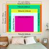 2D Spiritual Blacklight Tapestry, Fluorescent Meditation Woman Backdrop