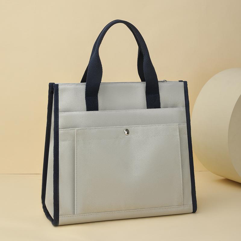 Canvas Bag Women's Large Capacity Multi-Pocket Tote Bag