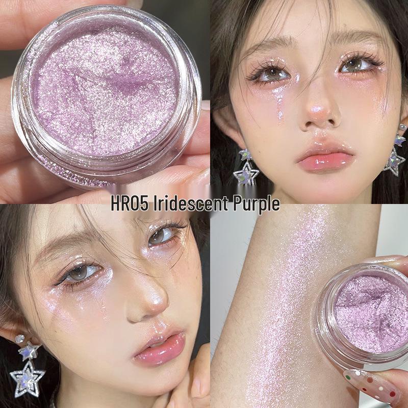 TINGTYL Five-Color Shimmer Jelly Eyeshadow & Pearlescent Liquid Highlighter - Long-Lasting, Non-Flaking Formula.