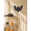 Handcrafted Iron Gothic Bat Wall Art, Dark Home Decor, Halloween Indoor Outdoor Ornament, Unique Gift