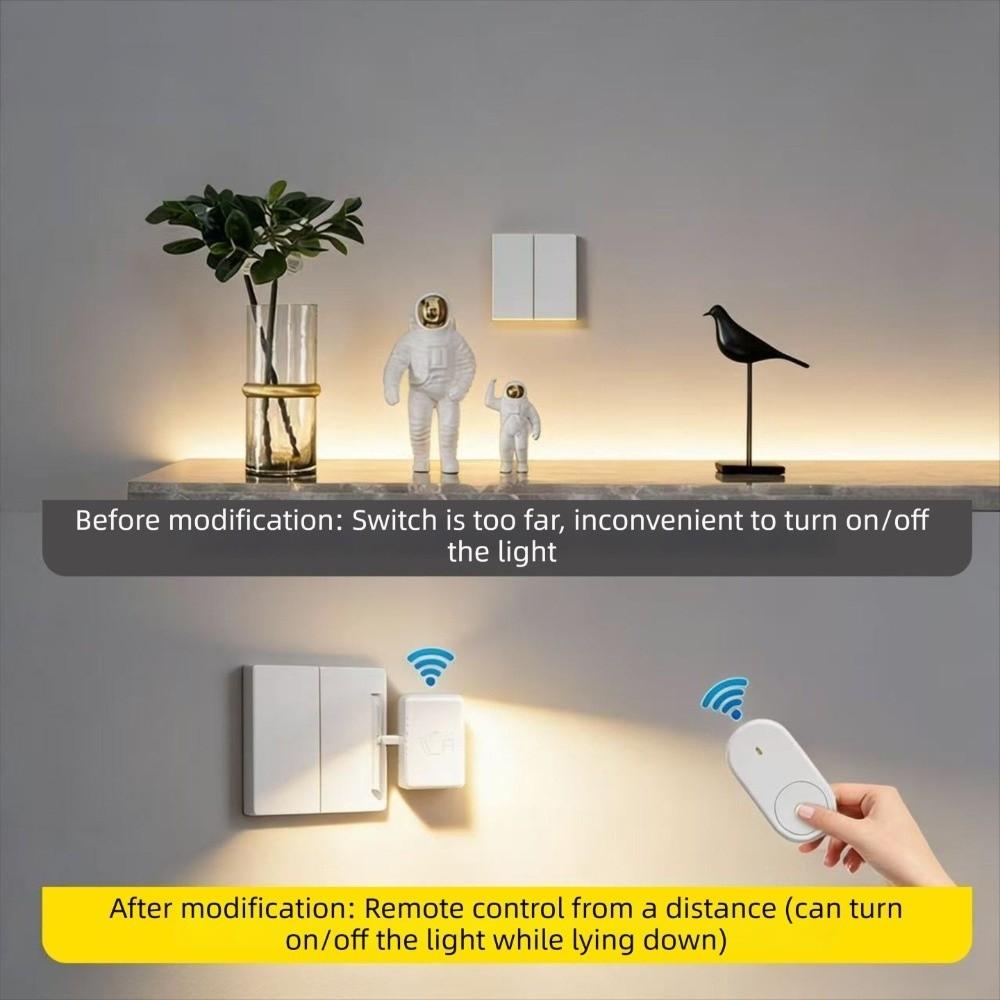 No Wiring Needed Intelligent Remote Control Switch Lazy Remote Control Switch  Lights Control