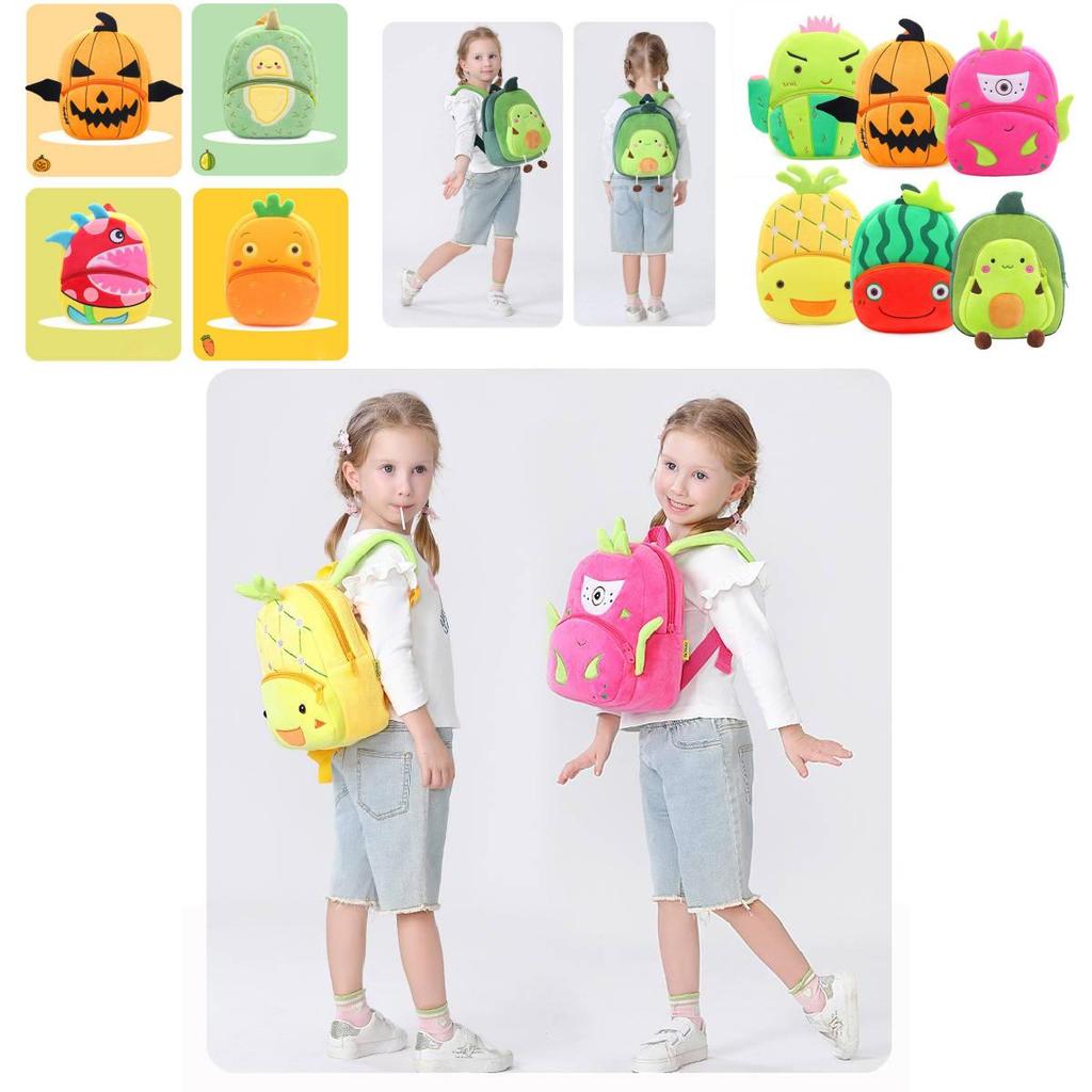Lovely Cartoon Fruit Backpack For Kids 2-4 Years Old Plush Shoulder Bag Direct Sale Factory