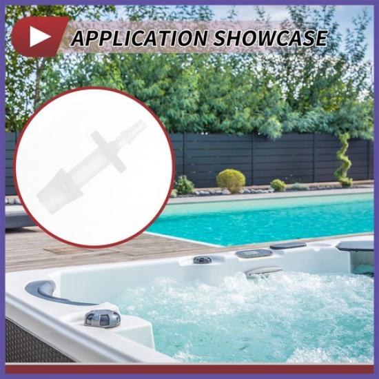 5Pcs Plastic Hose Barb Fitting 332" To 14" Hose ID Connectors Plastic Clear