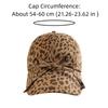 Adjustable Leopard Print Bow Baseball Cap Sunshade Hip-hop Y2K Peaked Hat Sunscreen Polyester American Style Casquette Daily