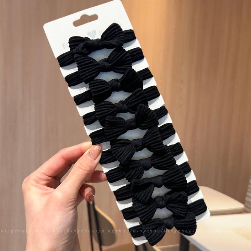 Kleiner Bär Hochelastisches Kaffee-Haargummi für Frauen und Mädchen - Langlebig, Schlicht und Elegant