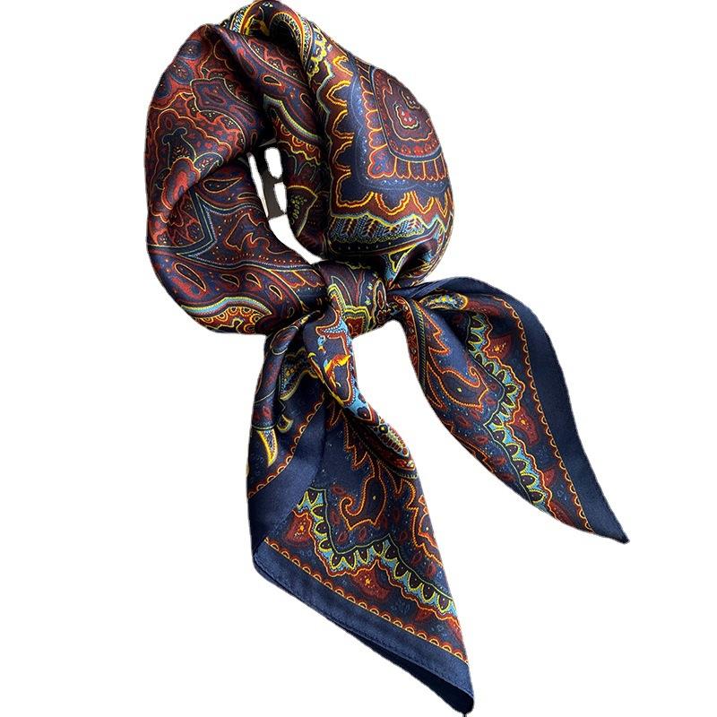 1116 Spring and Summer New Printed Fashion Silk Square Scarf Women's Mulberry Silk Scarf Professional Scarf Gift Silk Scarf Shawl