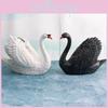 Animal Figurine Pvc White And Black Swans For Childrens Farm Decor And Educational Toys